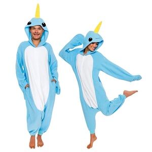 Funziez Narwhal Oversized Novelty Union Suit Costume SZ S! EUC!